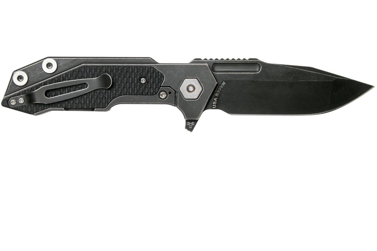 Rick Hinderer Fulltrack Spanto Battle Black S35VN Black G10 zakmes