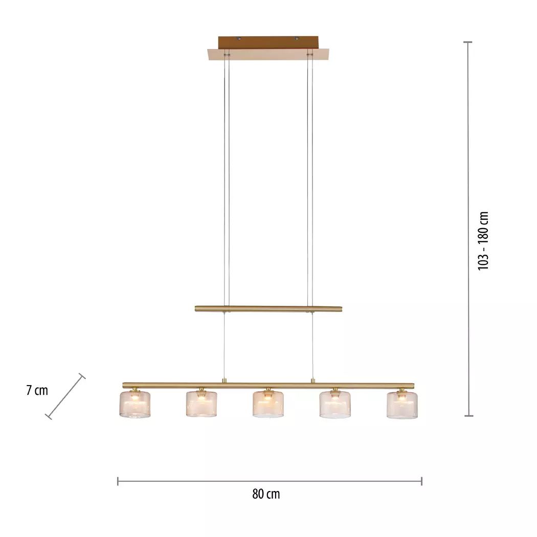 LED-Pendelleuchte Hydra