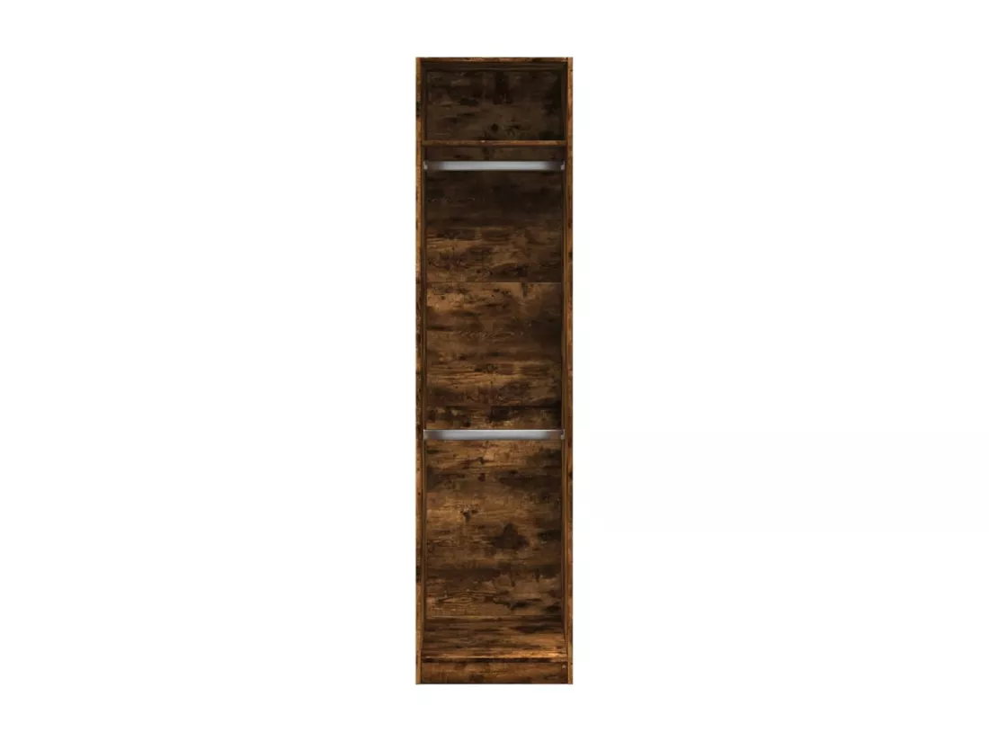 Garde-robe chêne fumé 50x50x200 cm bois d'ingénierie