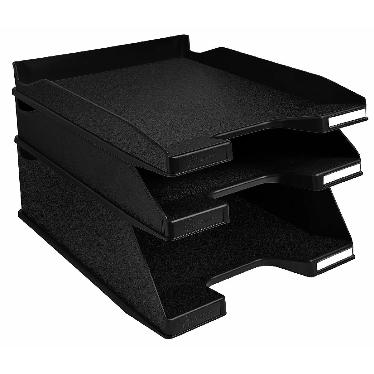 Exacompta ECOBlack 11414D Corbeille à Courrier Noir