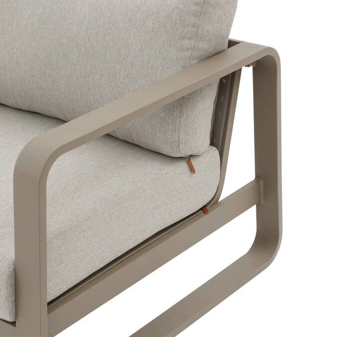 Fauteuil de salon de jardin DOMILLY Café