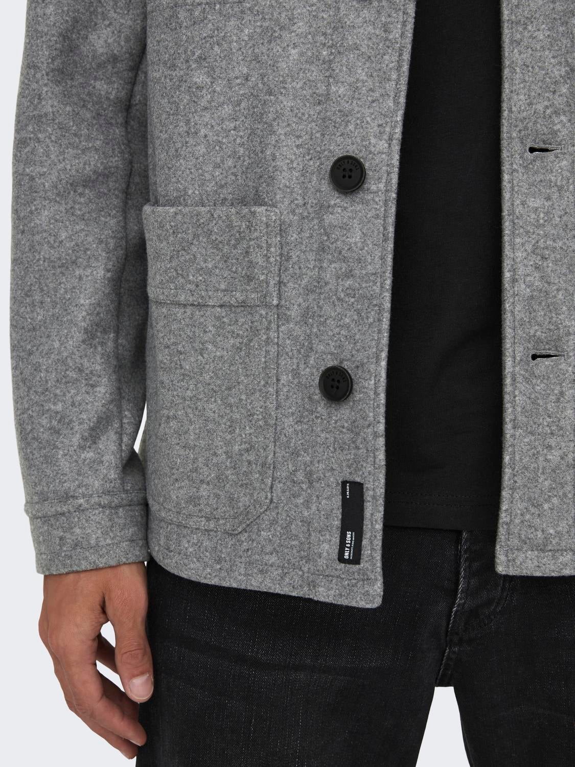 ONSJAX Jacke Light Grey Melange