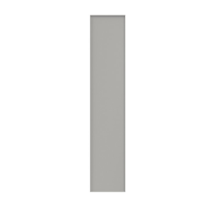 Porte battante grise claire mate GoodHome Atomia H. 187,2 x L. 37,2 cm