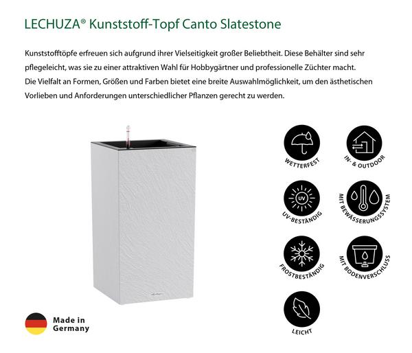 LECHUZA® Kunststoff-Topf Canto Slatestone