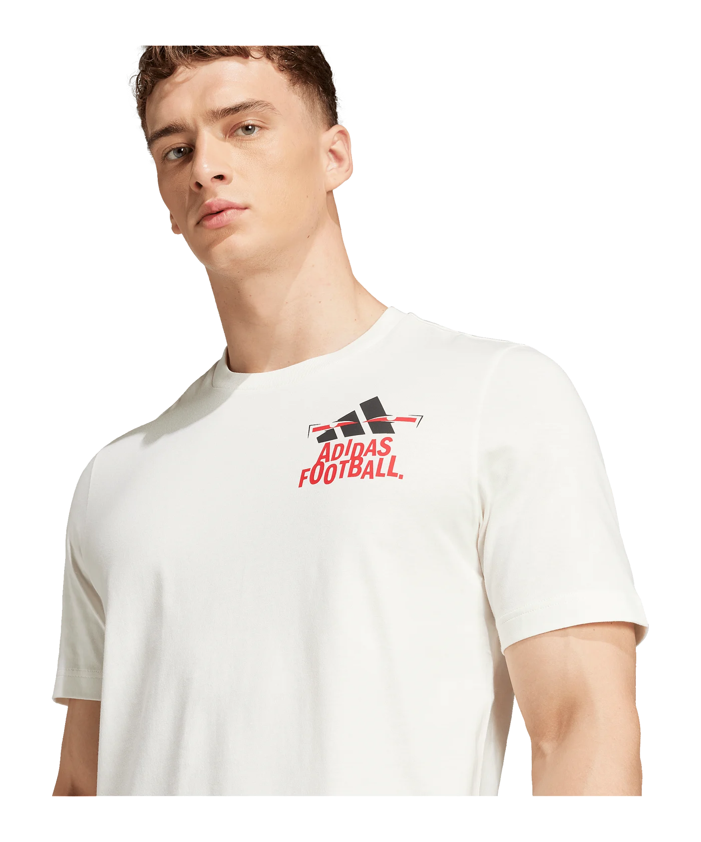adidas Football Graphic T-Shirt Weiss