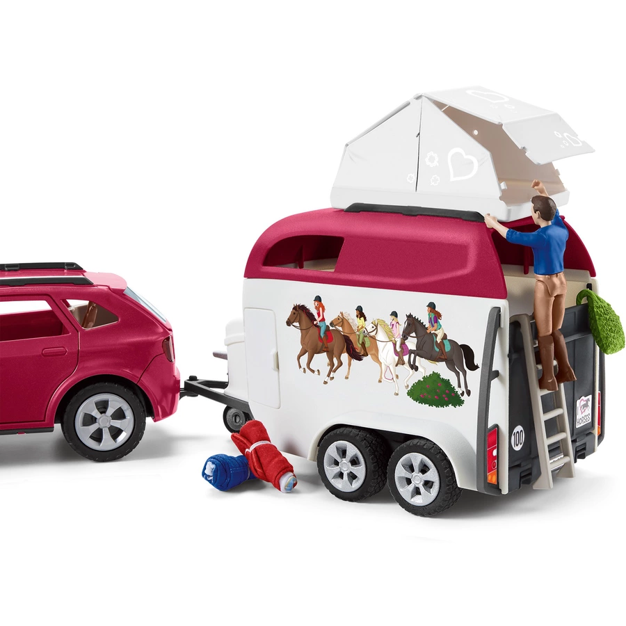 schleich® Horse Club Abenteuer mit Auto und Pferdeanhänger 42535