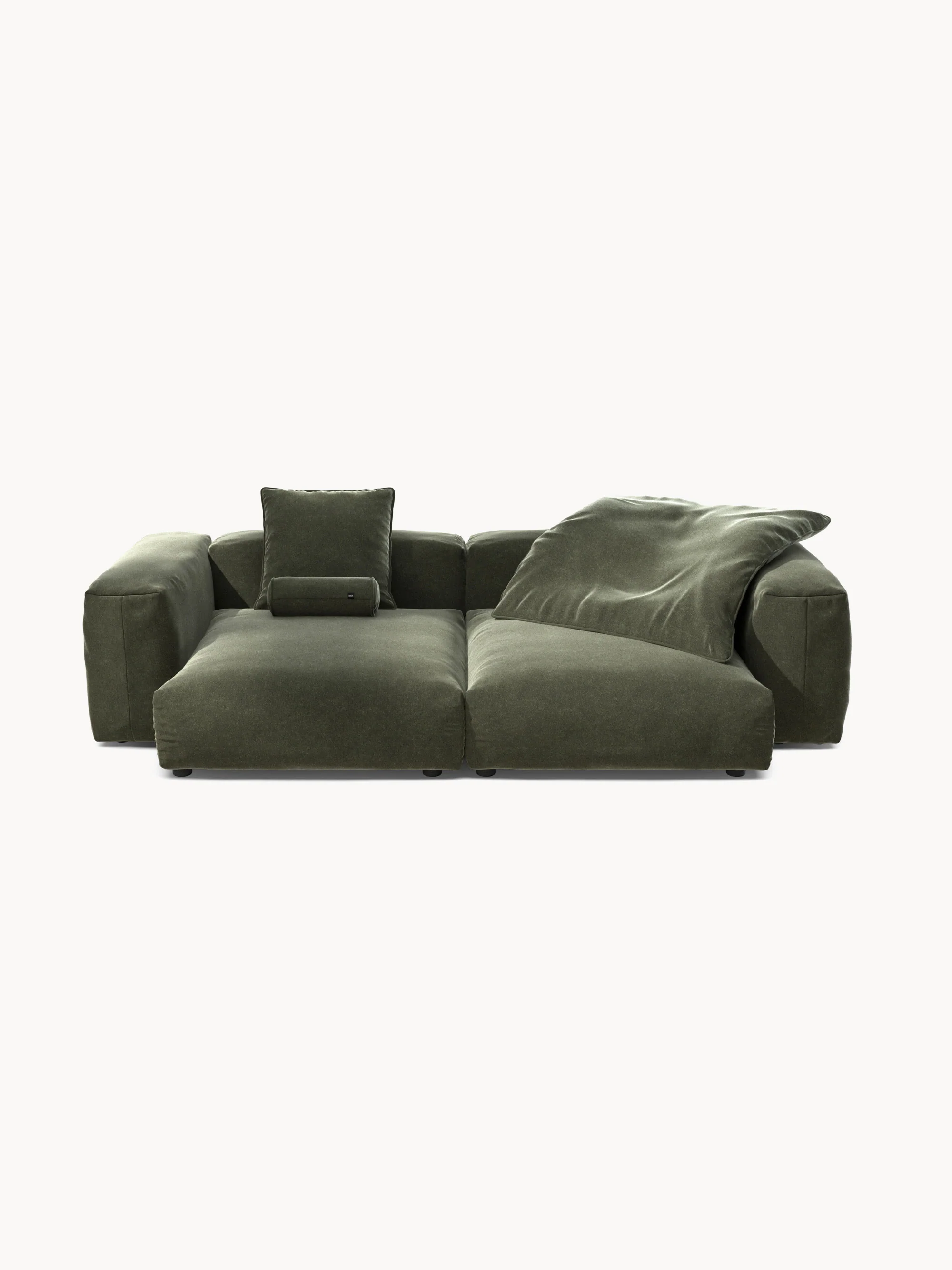 Modulaire bank Vetsak (3-zits) van fluweel