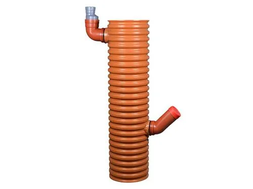 Tagnedløbsbrønd 315-110mm - korrugeret med fast top. Wavin PVC