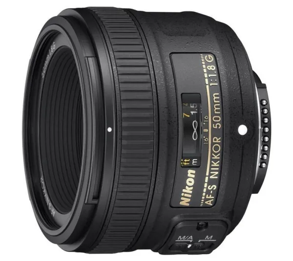 Nikon AF-S NIKKOR 50mm f/1.8G, SLR, 7/6, standard objektiv, Nikon, Sort, 7.2 cm