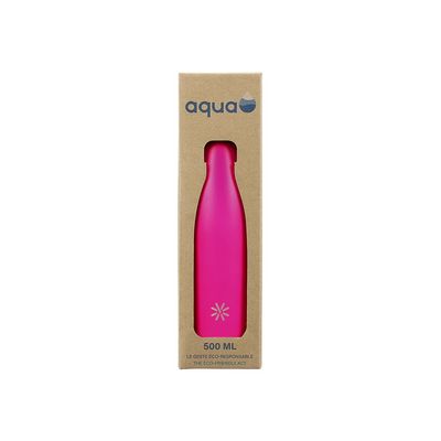 Aqua Neon - Gourde Bouteille isotherme 500 ml - double paroi - disponible dans différentes couleurs - Viquel
