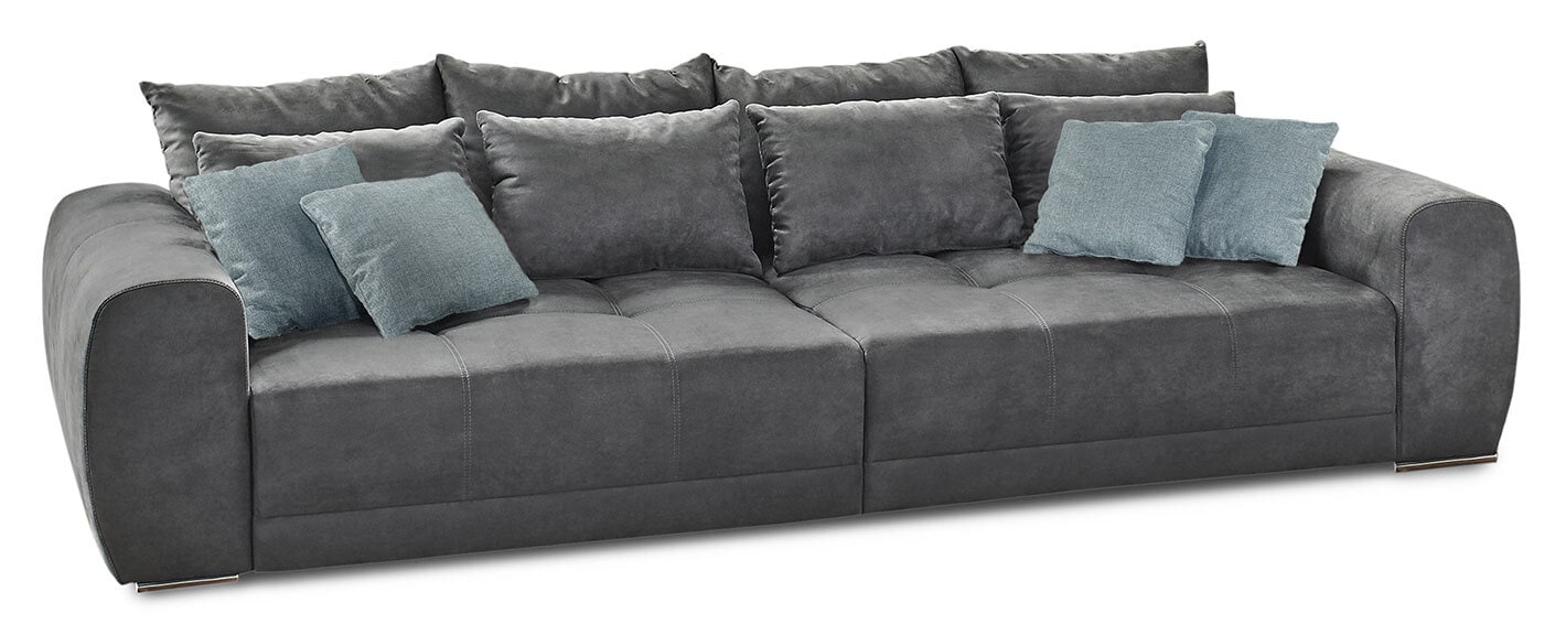 PHILL HILL Bigsofa SOLEO 306 cm Stoffbezug dunkelgrau
