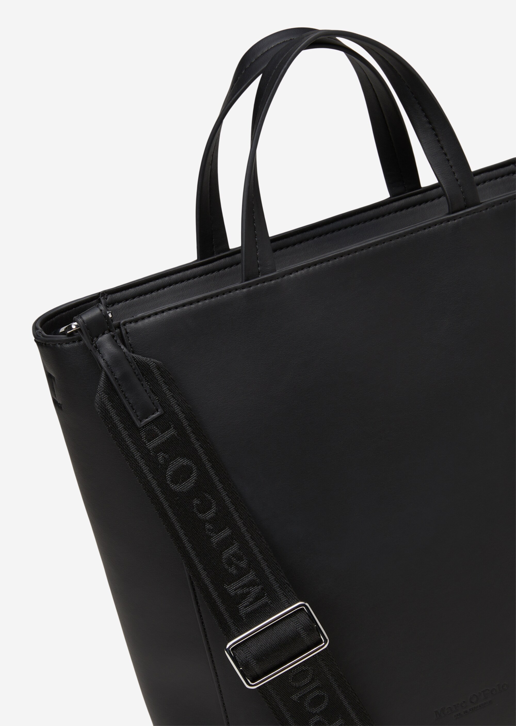 Shopper medium aus einer Lederalternative aus recyceltem Polyester