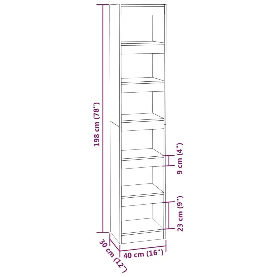 vidaXL - Boekenkast - Bruin - Bewerkt hout