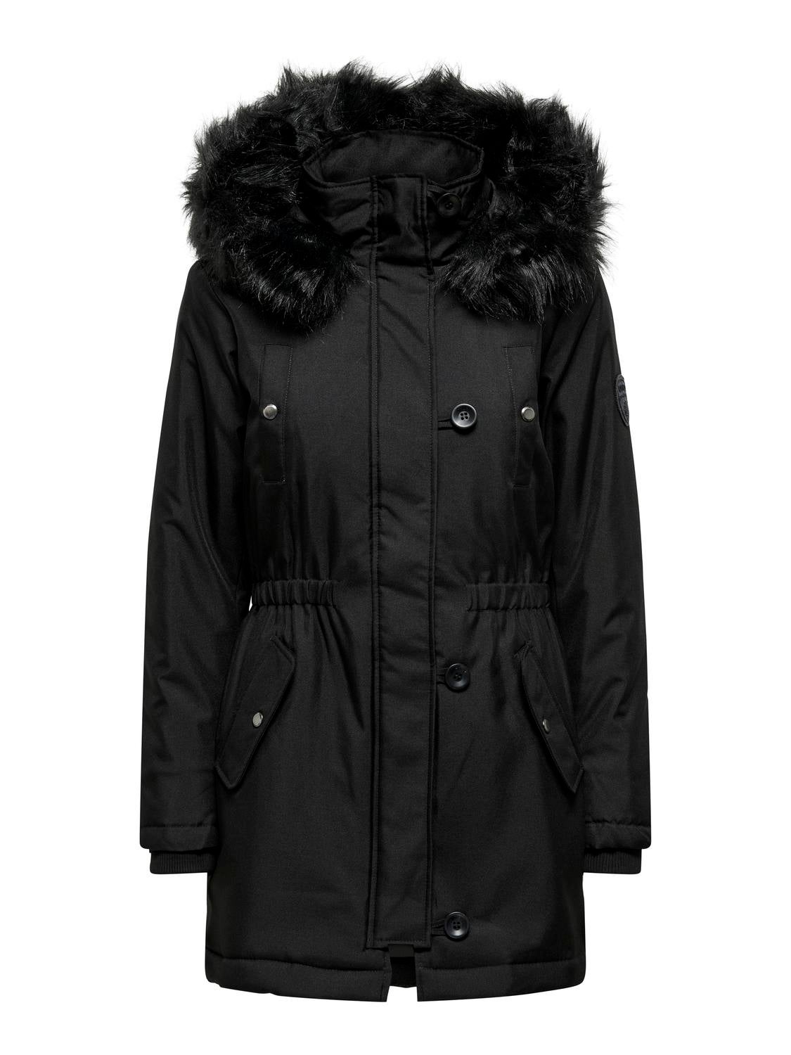 ONLIRIS Langer Parka Black