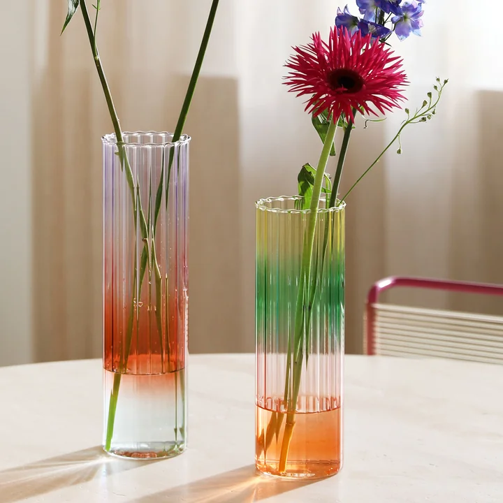 &klevering - Gradient Vase 24 x Ø 8 cm, multicolor