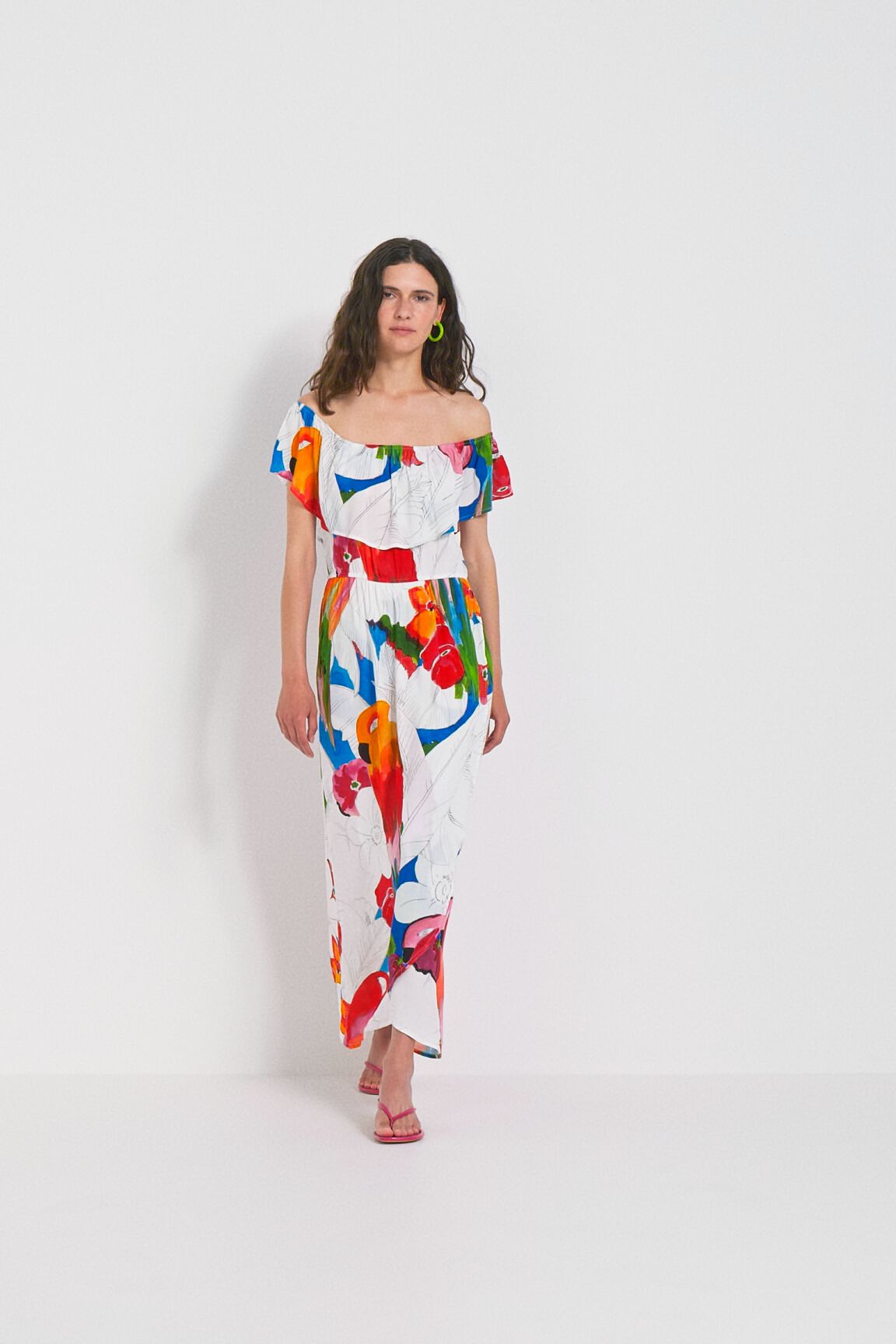 Robe boho tropicale