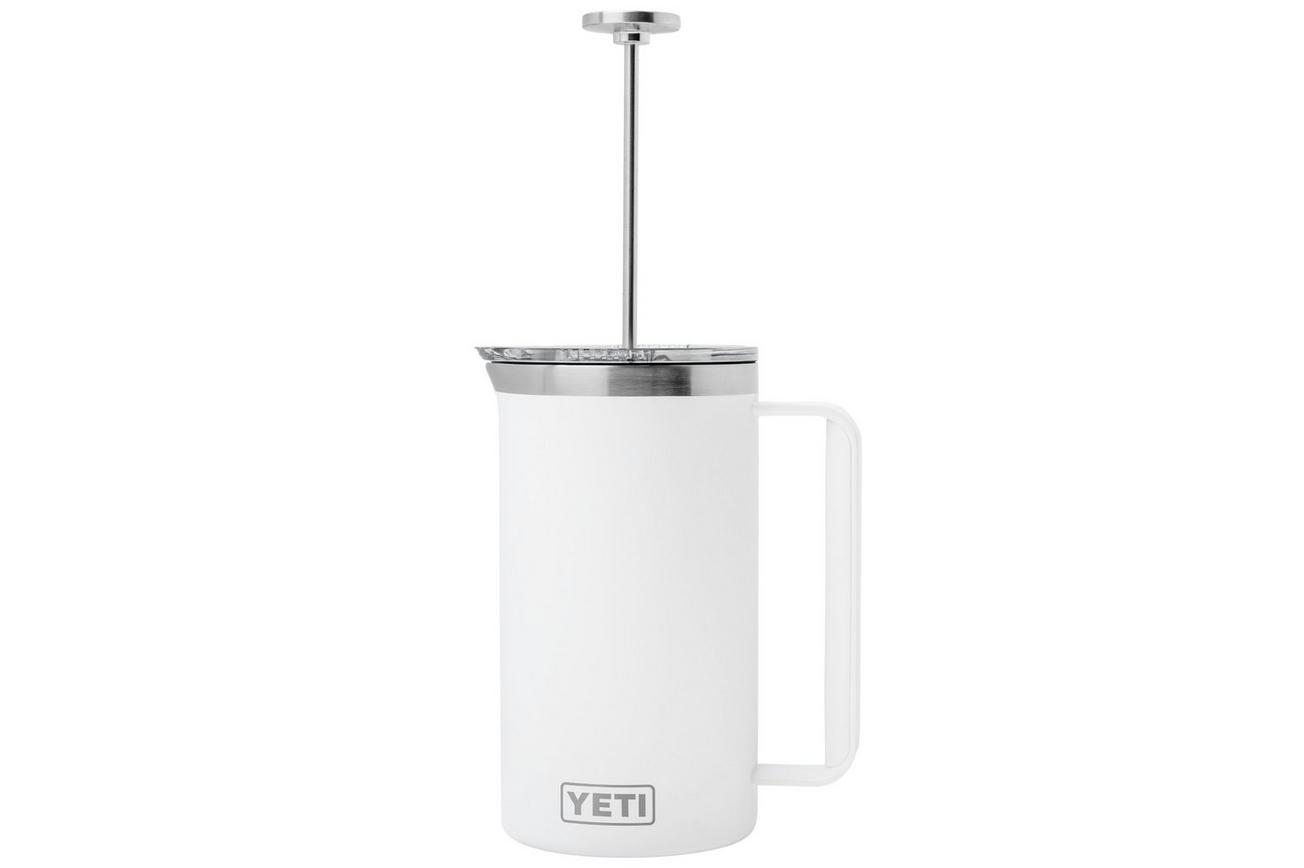 Yeti Rambler French Press 34oz Twist-To-Lock Lid, White, thermos french press, 1L