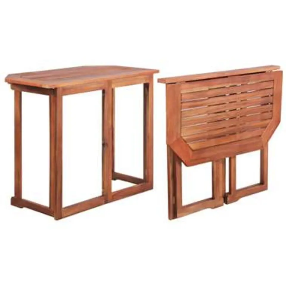 vidaXL - Balkontafel - Bruin - Hout