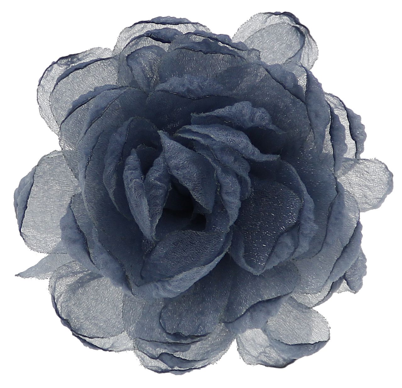 MAGNHILDUR Brosje med blomst i organza og knytebånd