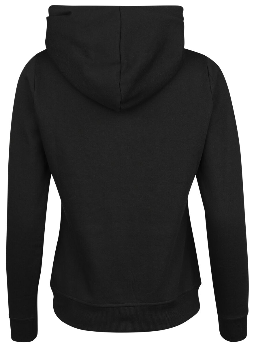 Sweat Col châle à capuche rouge et noir et bandeau | Pussy Deluxe Sweat-shirt à capuche