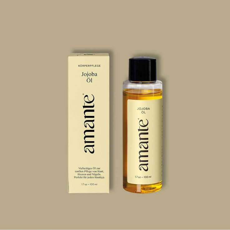 Jojoba Öl 100% rein Hautpflegeöl Amante, 100 ml