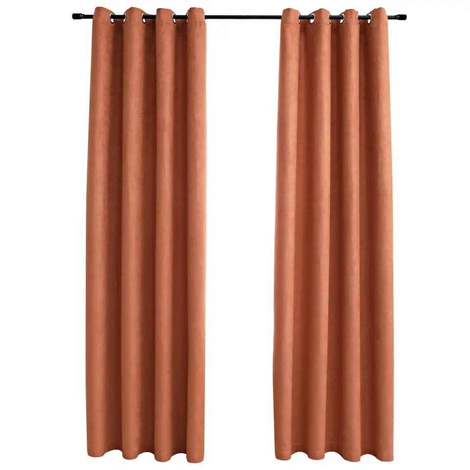 vidaXL - Gordijn - Taupe - Stof - 140 x 225 cm - 2 stuks
