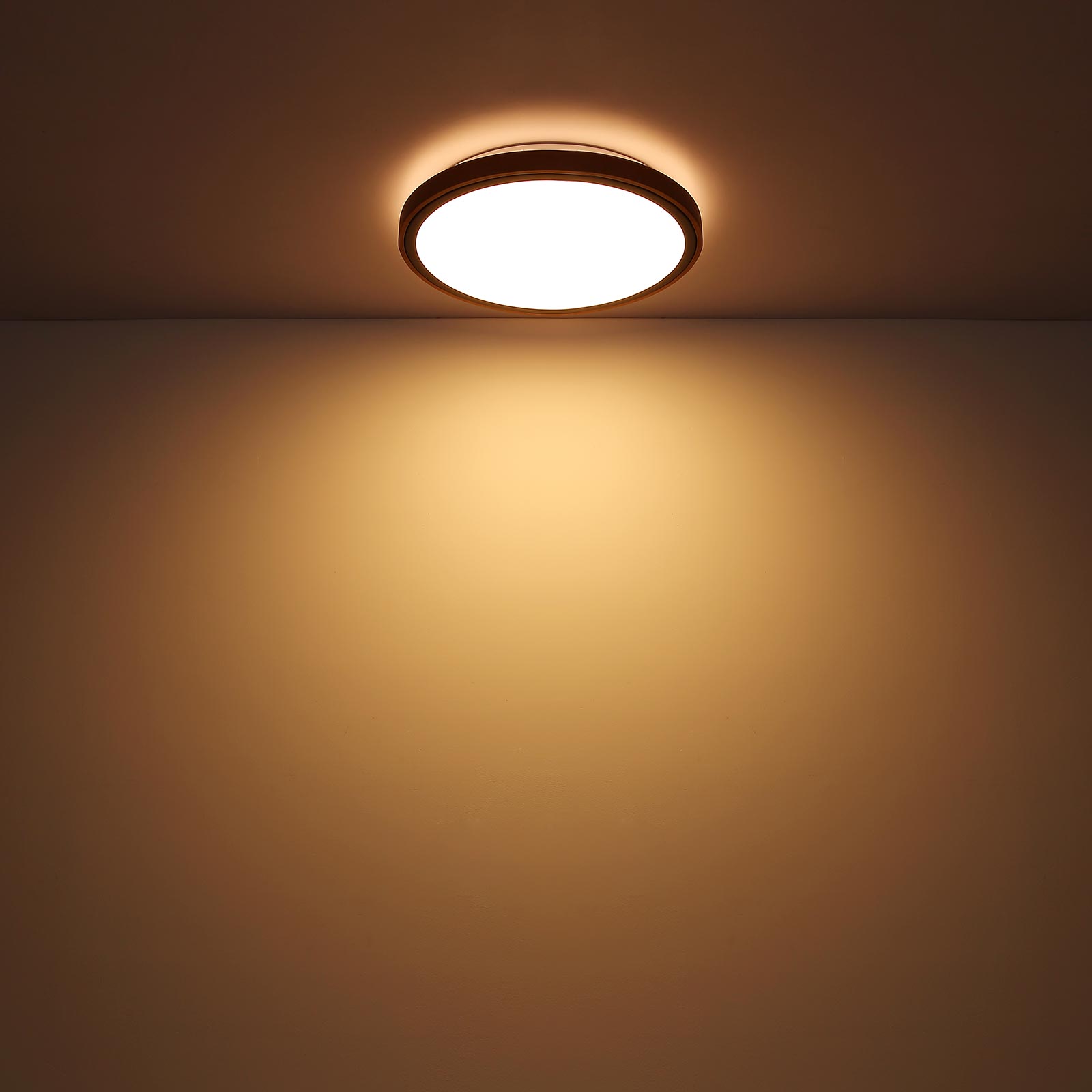 LED-Deckenleuchte - natur-schwarz - Ø 30,7 cm
