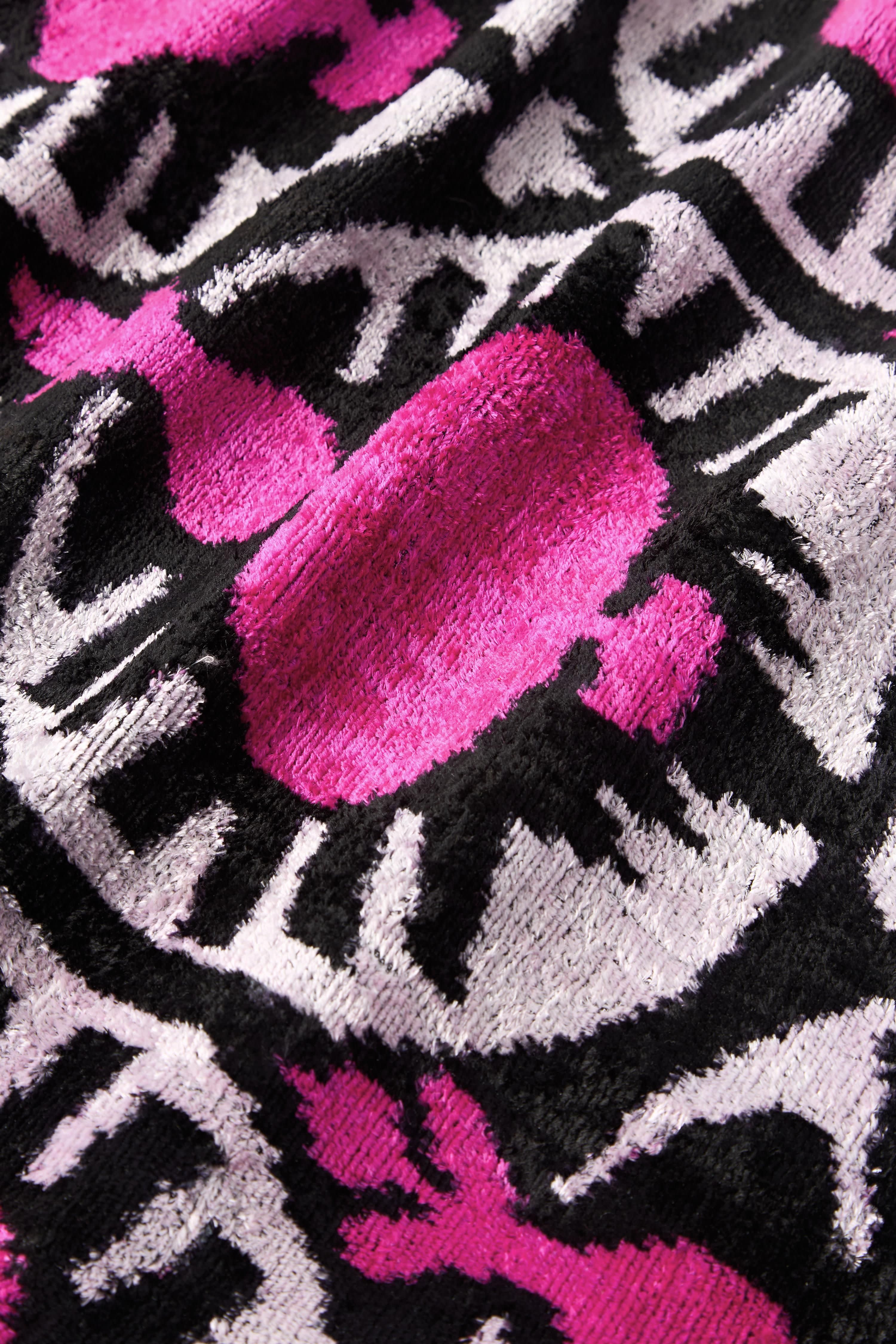 Zijden fluwelen kussenhoes Velvety met abstract patroon