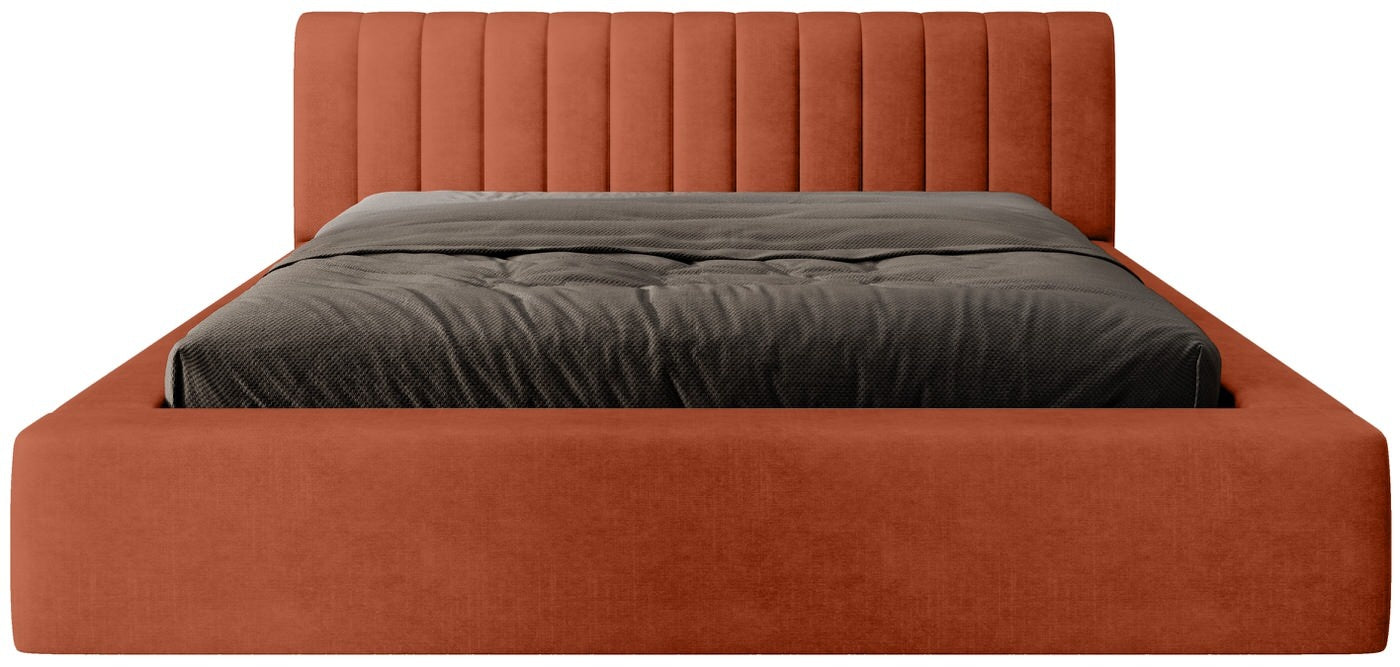 Trae Mobler Amira 180 x 200 cm Gestoffeerd Bed Baksteenrood