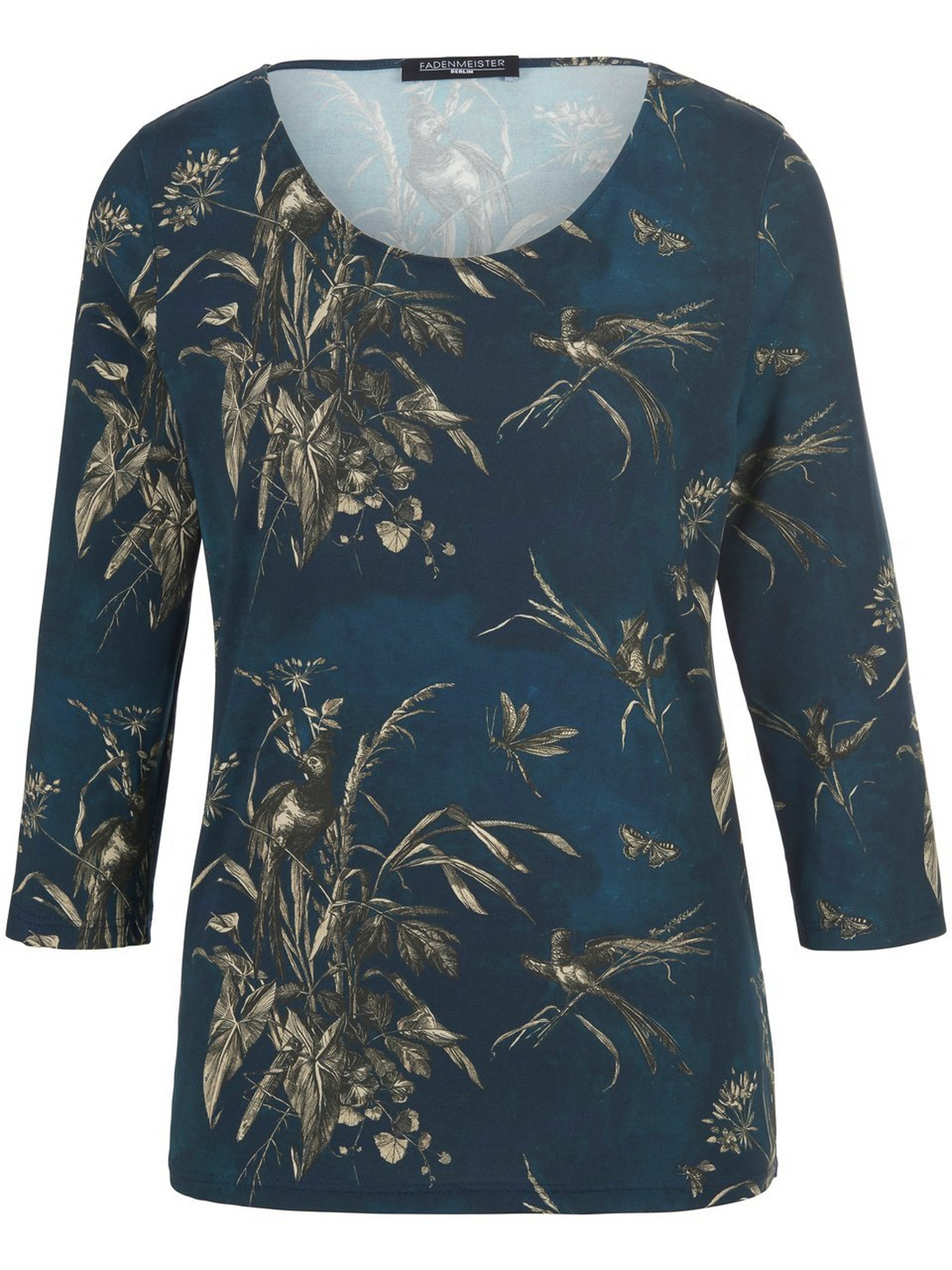 Rundhals-Shirt mit 3/4-Arm