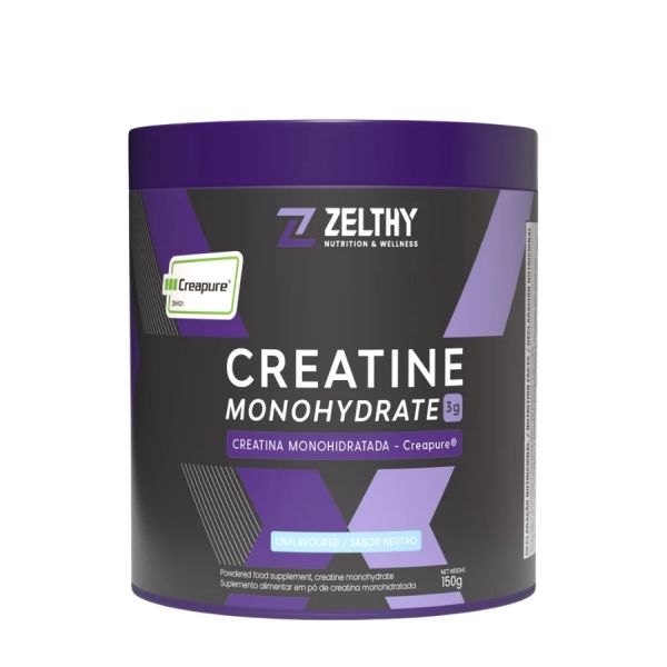 Zelthy Creatina Monohidratada Creapure Sem Sabor 150g
