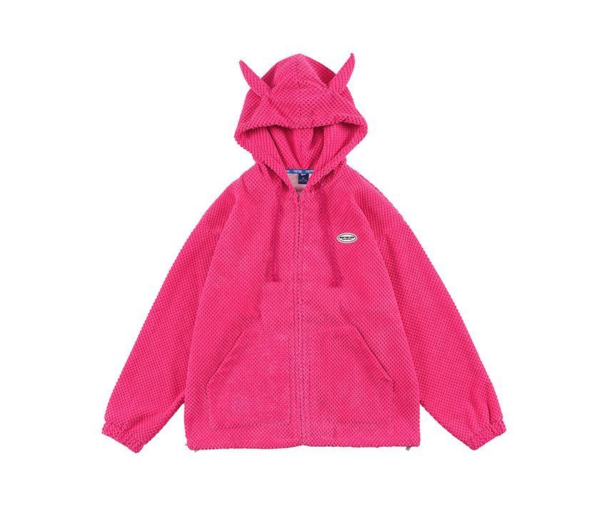 CHIC ERRO - Hoodie met rits en hoornaccent