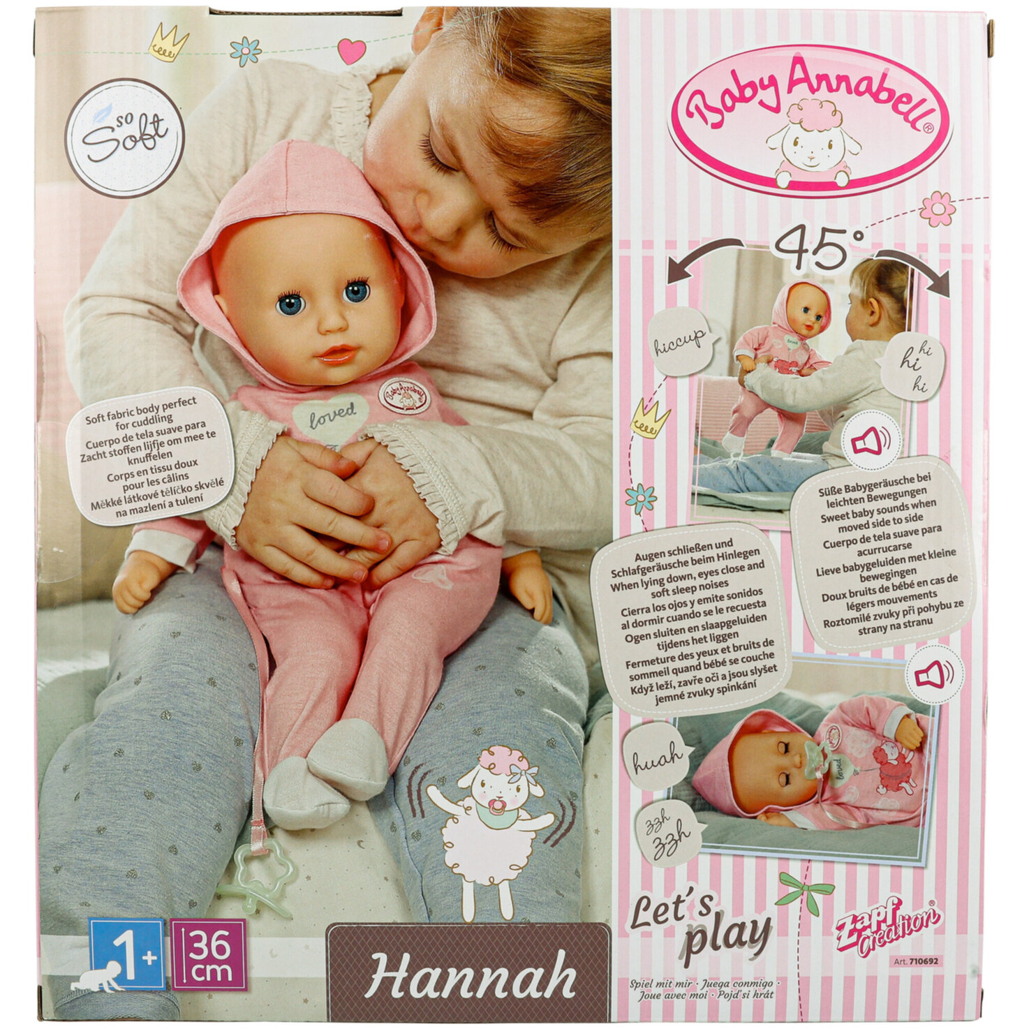 Baby Annabell Hannah Spiel mit mir 36cm
