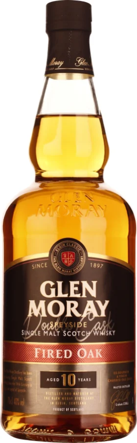 GLEN MORAY 10 YEARS FIRED OAK 70CL