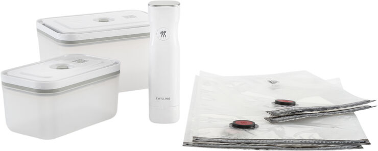Zwilling Fresh & Save Vakuum startersæt, plastik 7 dele Transparent