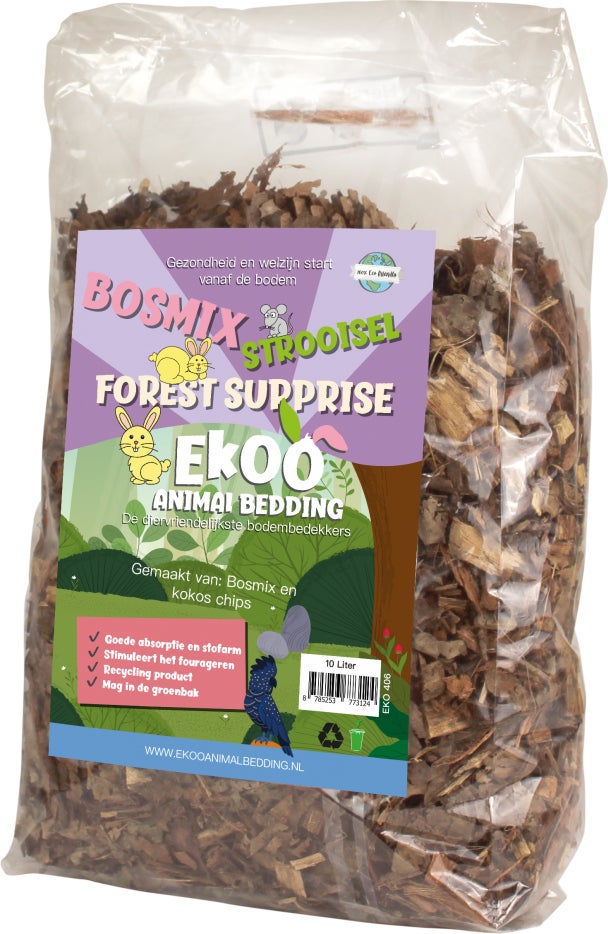 Ekoo bodembedekker bosmix strooisel 10 L