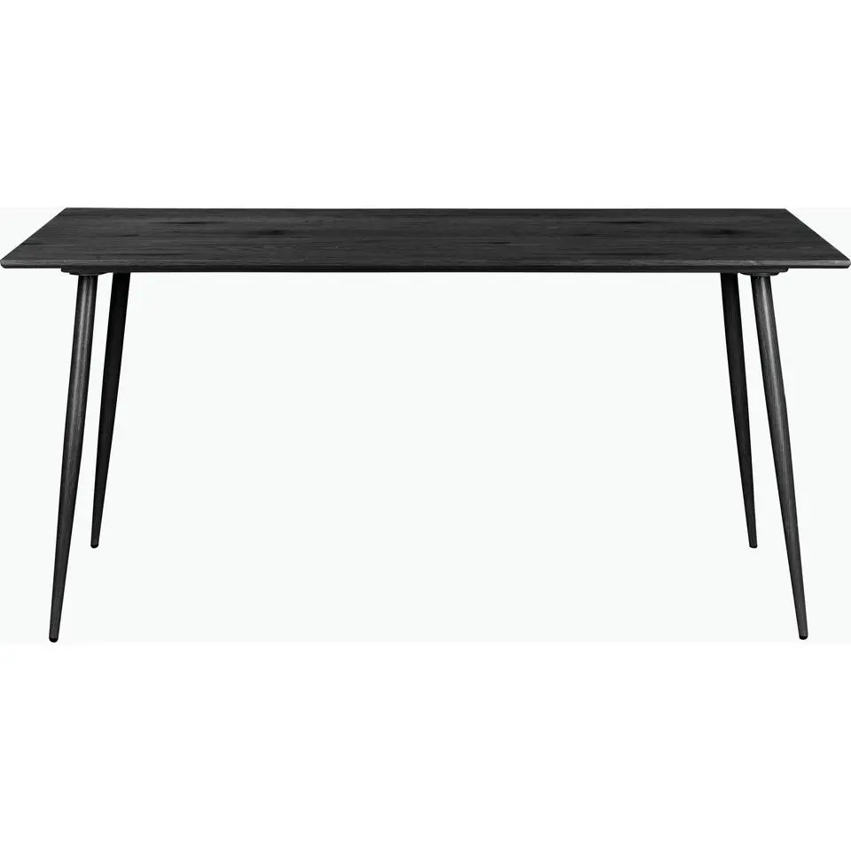 Monza - Eettafel 120x80 cm 6 zitplaatsen zwart hout look