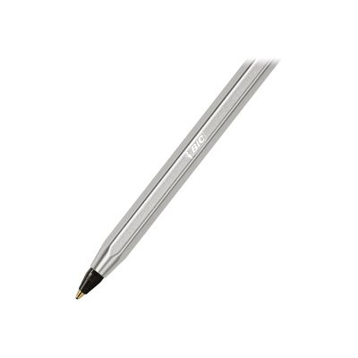 BIC Cristal Re'New - Stylo à bille noir + 2 recharges