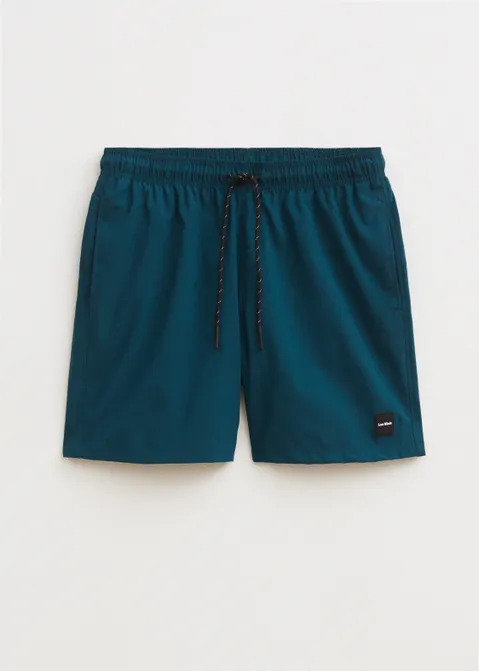 Zwembroek met logo blauw (PETROL)