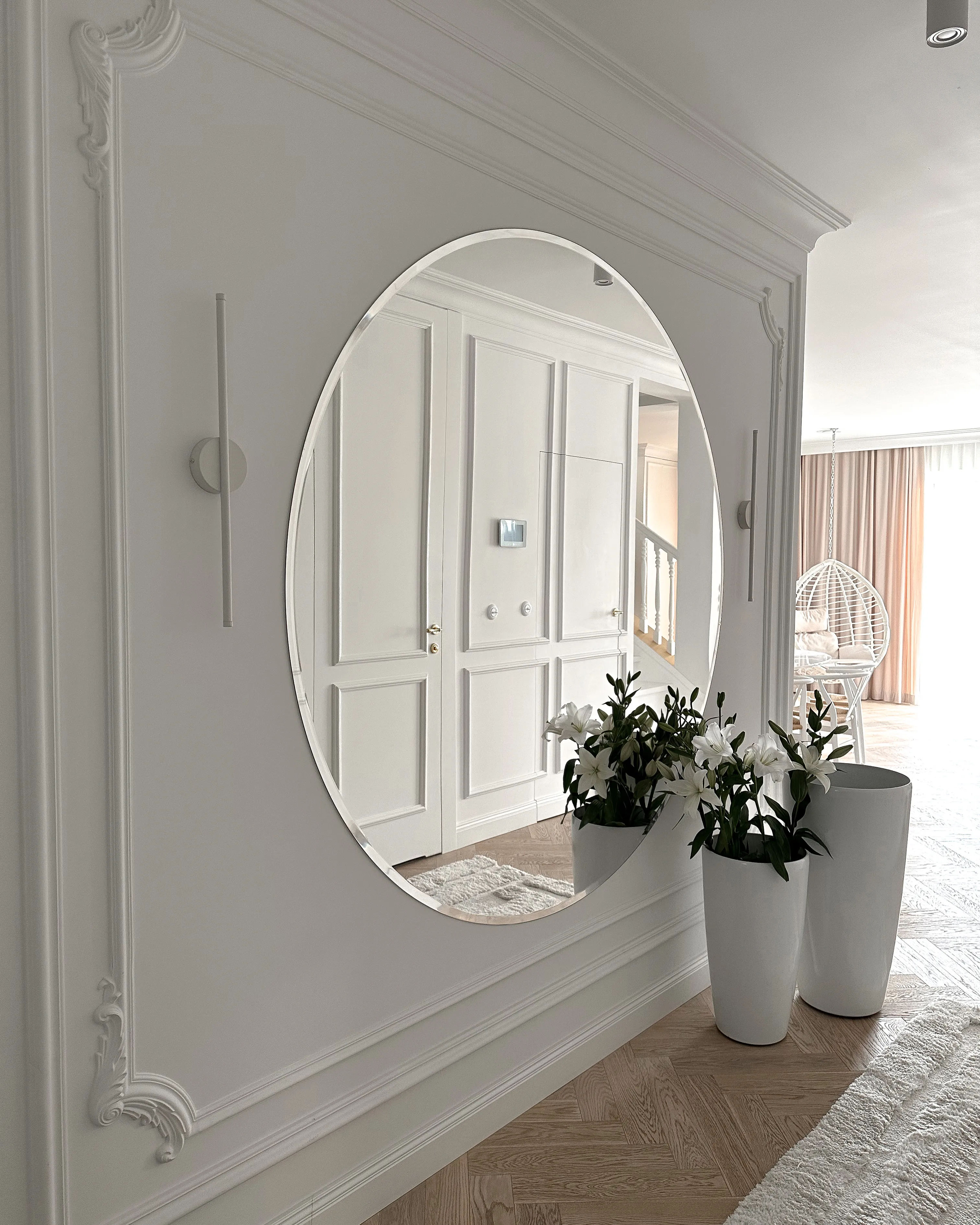 Bloempot TSERIA 40 cm Wit