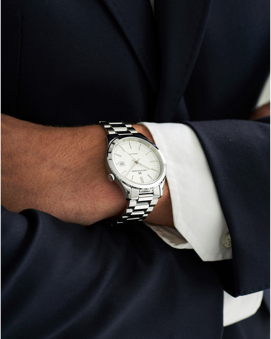 Sjöö Sandström Jubilee Steel Quartz 40mm White/Steel
