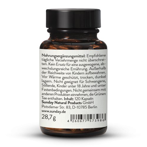 Sunday Natural Products  Grüntee ExtraktL-Theanin 100mg
