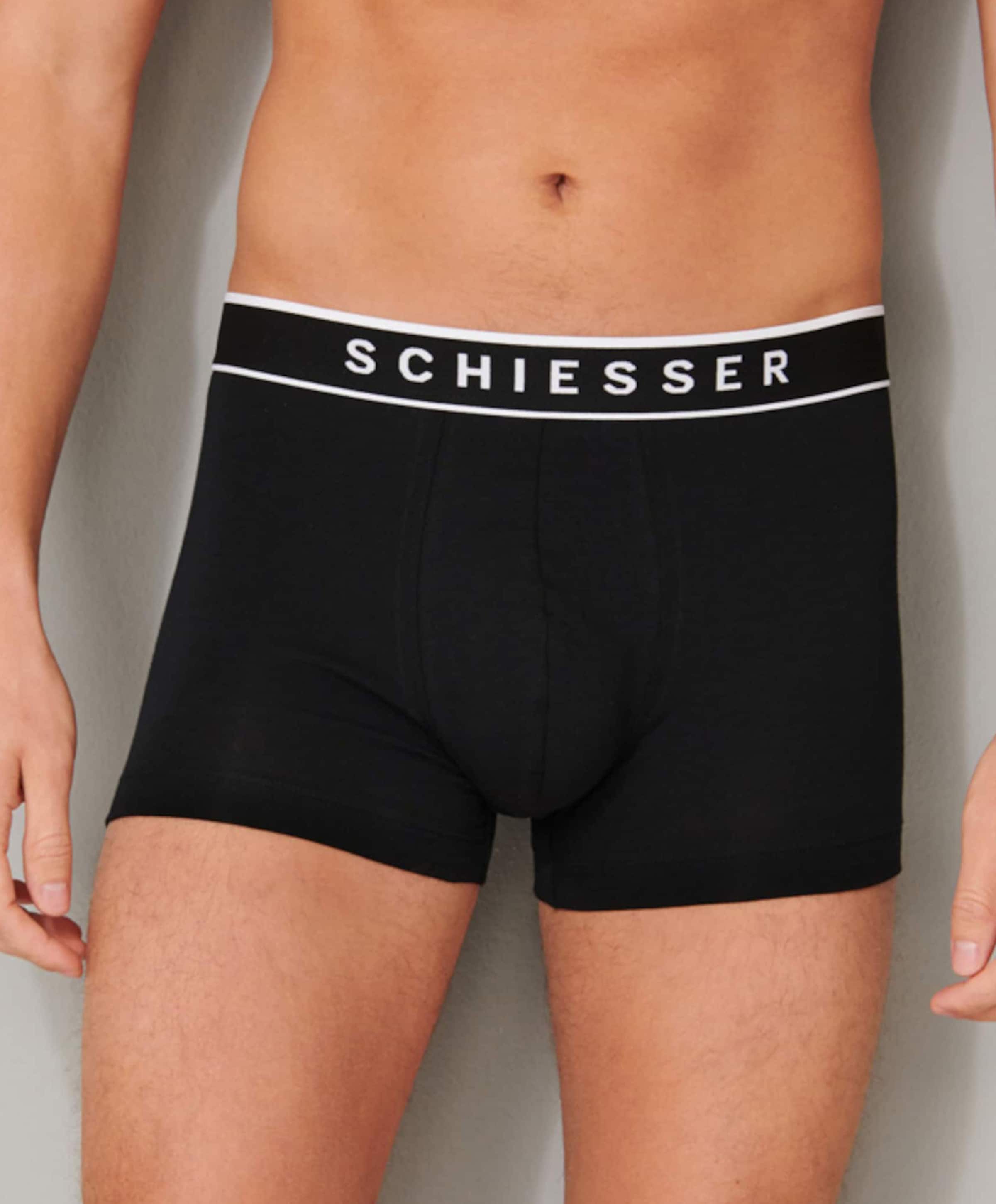 Schiesser Heren boxershort zwart