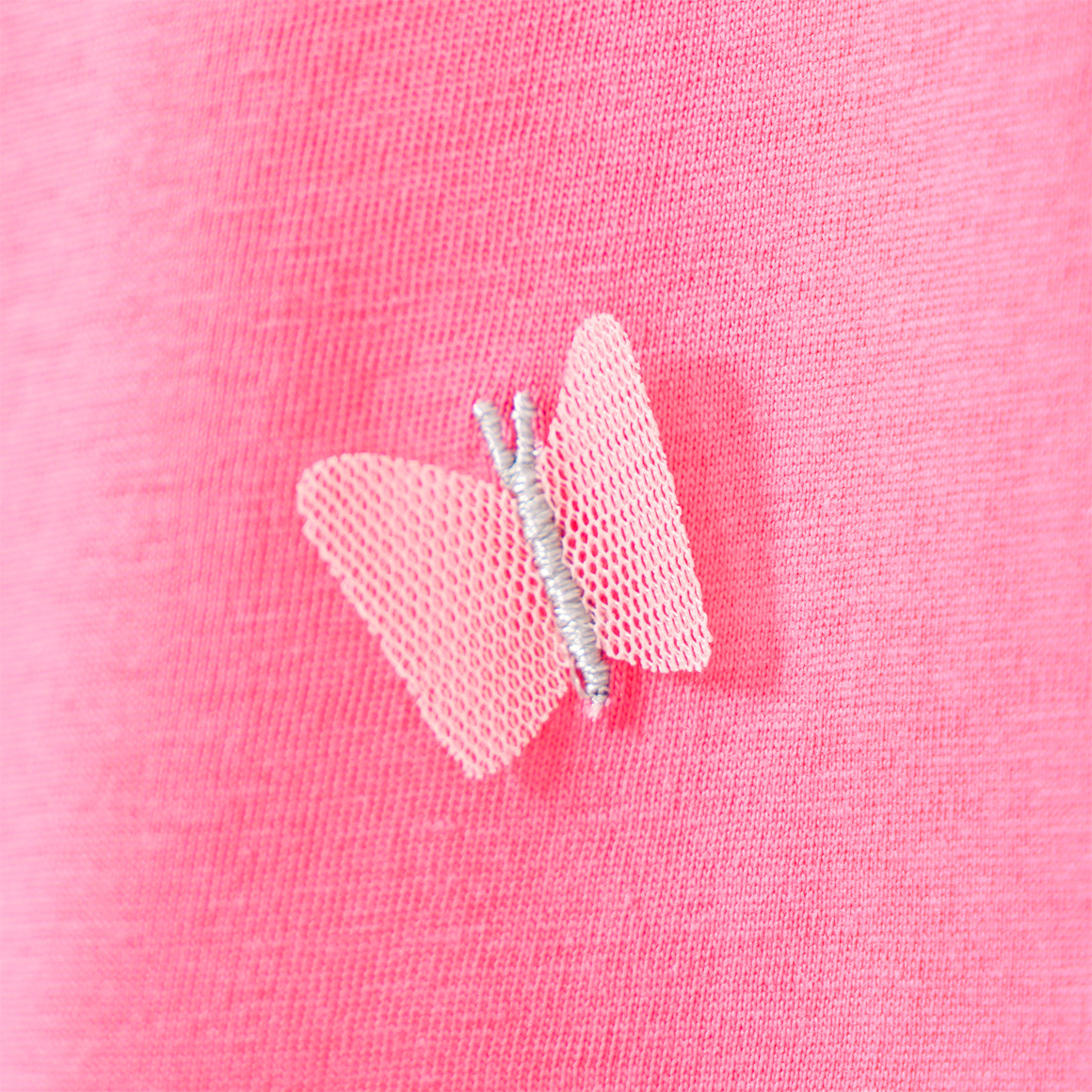 Topolino Mädchen T-Shirt mit Tüll-Schmetterlingen pink