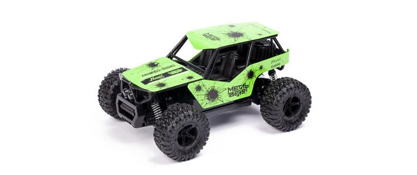 Buggy Metal Beast Grün, 1:16Akku-Betriebenes RC Off-Road Auto für Kinder ab 8 Jahren