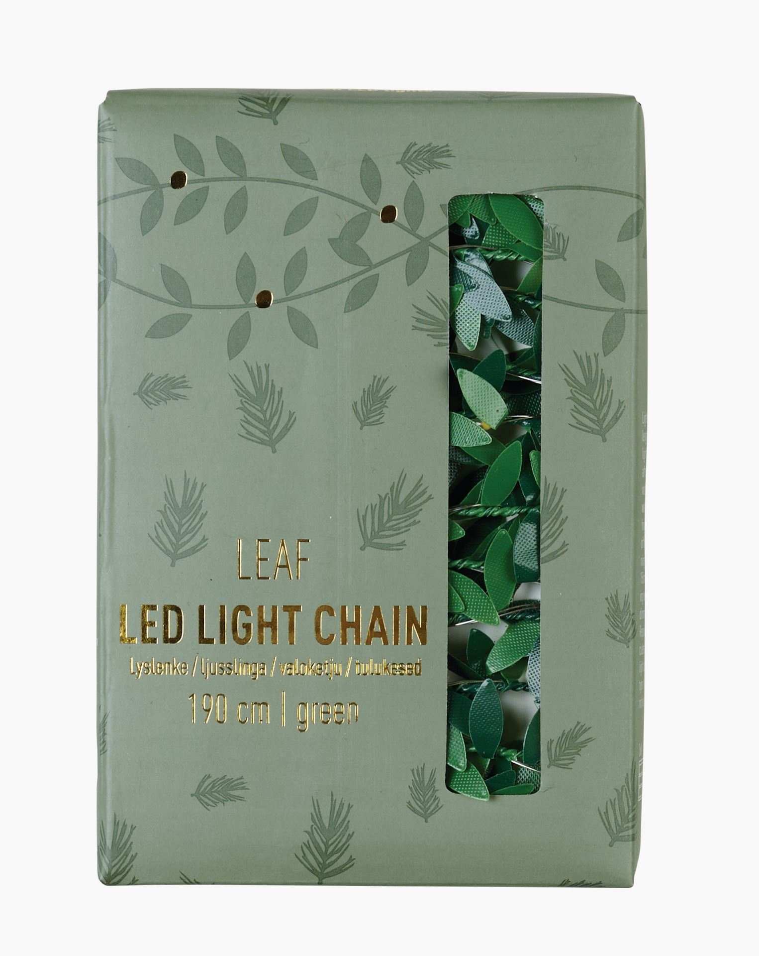 Led lyslenke grønn - 190 cm