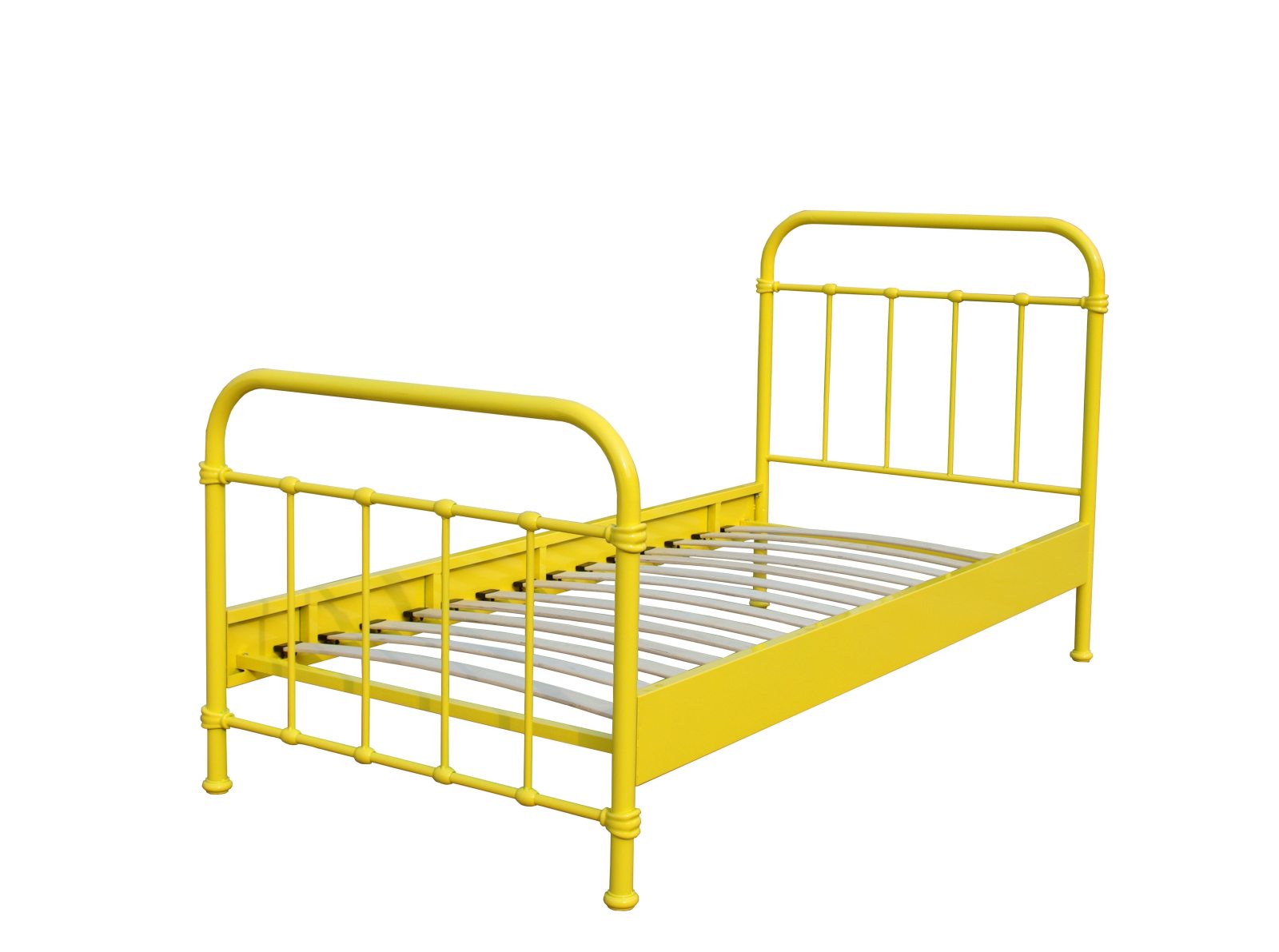 Metallbett NEW YORK - gelb - Metall - 90x20 cm