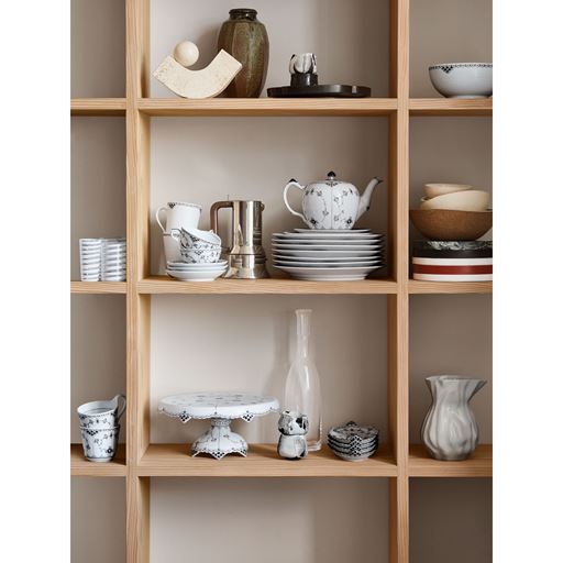 Royal Copenhagen Sort Riflet Blonde Skål, Ø21 cm