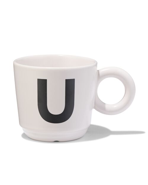 mug en faïence 280 ml lettre U