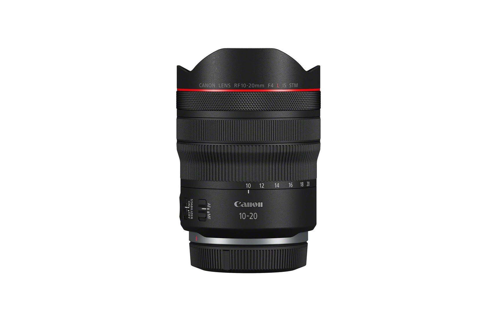 Zoomobjektiv RF 10-20mm F/4.0L IS STM Canon RF<br>10-20mm Weitwinkelzoom mit Bildstabilisator
